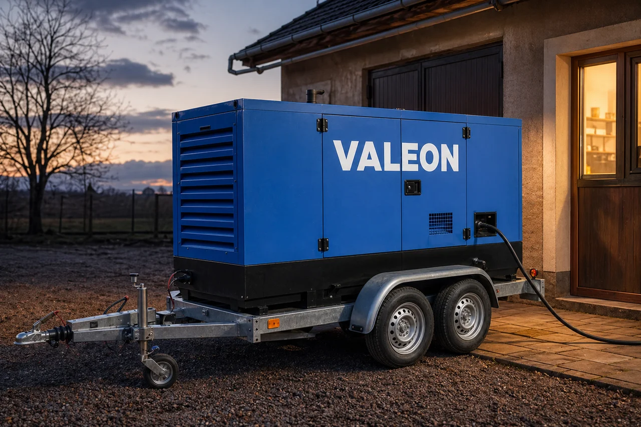 Mobilní elektrocentrála Valeon v praxi — detail